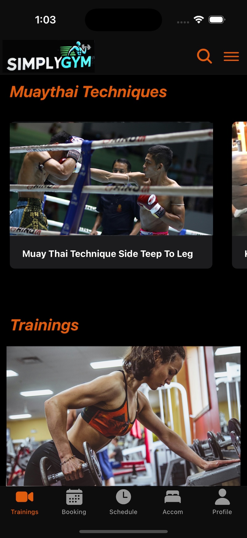 SimpliGym screenshot 1