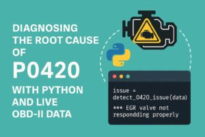 PythonとOBD-IIライブデータでP0420の根本原因を診断する