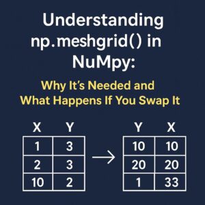 Understanding `np.meshgrid()` in NumPy: Why It’s Needed and What Happens When You Swap It