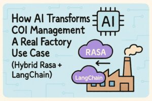 AIでCOI業務を革新する：実際の工場ユースケース（Hybrid Rasa + LangChain）