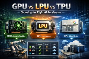 GPU vs LPU vs TPU: เลือก AI Accelerator ให้เหมาะกับงาน