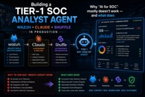 Tier-1 SOC 분석가 에이전트 구축: Wazuh + Claude + Shuffle 실전 운영기 — “AI for SOC”가 대부분 실패하는 이유, 그리고 실제로 작동하는 것