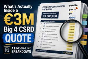 Big 4 の 5 億円 CSRD 見積書の中身を、項目別に解剖する