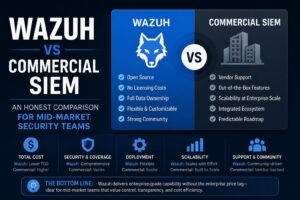 Wazuh vs 商用SIEM：中堅セキュリティチームのための正直な比較
