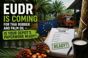 EUDR Is Coming for Thai Rubber and Palm Oil — Is Your Depot’s Paperwork Ready?