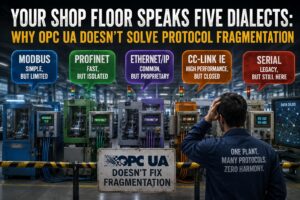 Your Shop Floor Speaks Five Dialects: Why OPC UA Doesn’t Solve Protocol Fragmentation