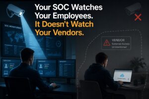 Your SOC Watches Your Employees. It Doesn’t Watch Your Vendors.