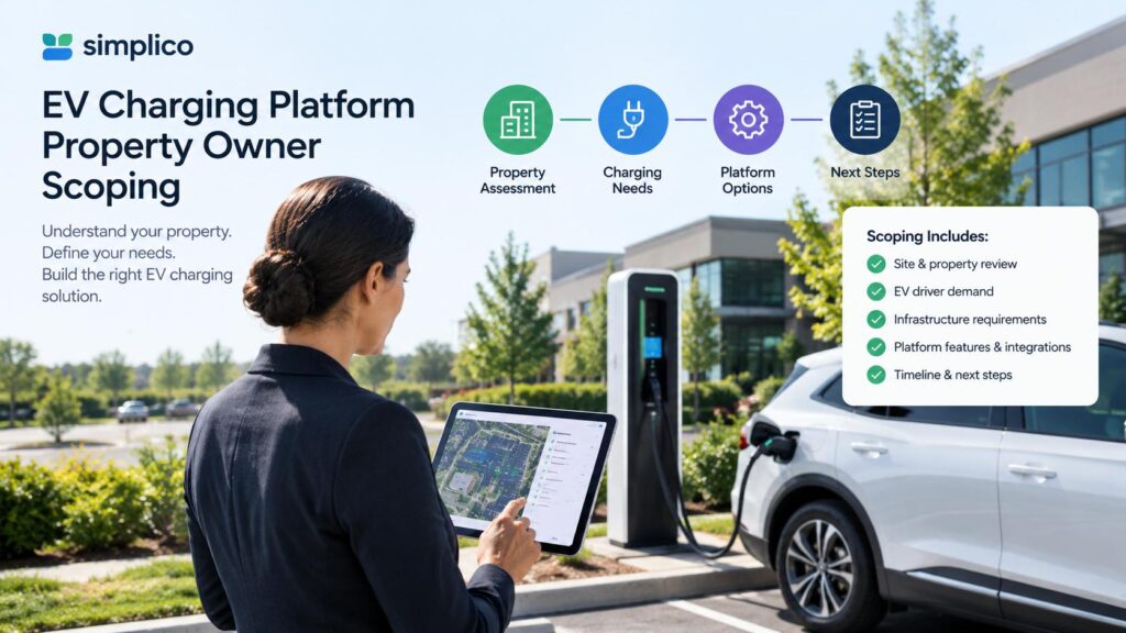 วางขอบเขตระบบชาร์จ EV สำหรับเจ้าของอสังหาริมทรัพย์รายใหญ่: แอปผู้ขับขี่ 2 แบบ กระเป๋าเงินเติมล่วงหน้า และการยืนยันตัวตน 3 ระดับ